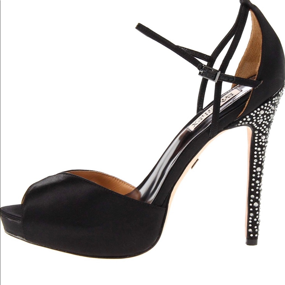 Badgley Mischka Violeta open-toe pumps Sz 9.5